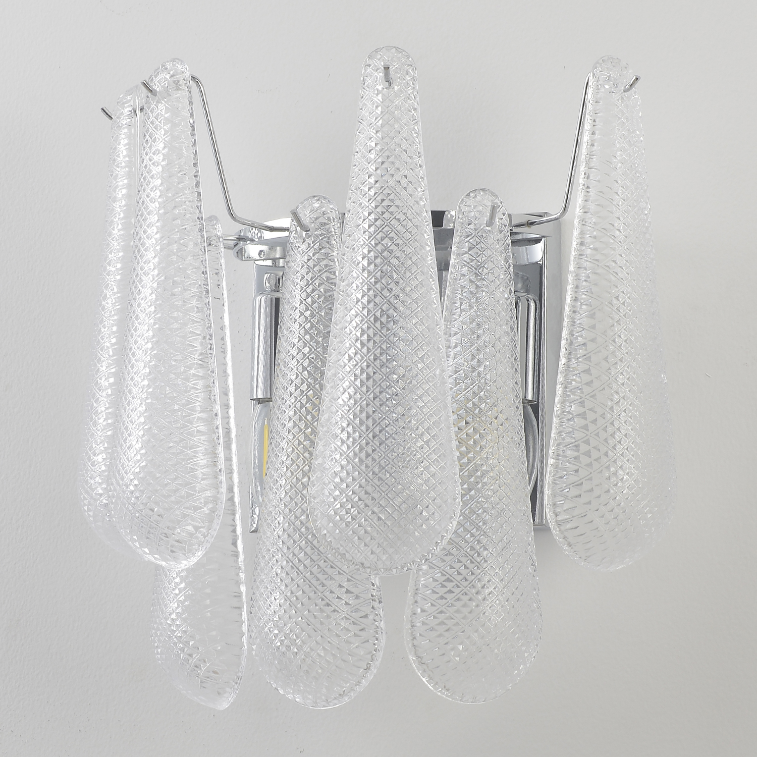 Картинка Настенный светильник FONTAIN AP2 CHROME Crystal Lux 1803/402