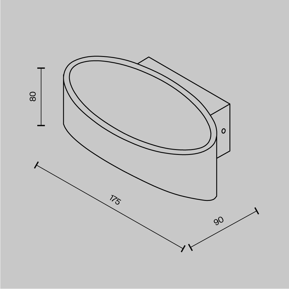 Картинка Настенный светодиодный светильник Maytoni Trame C806WL-L5W