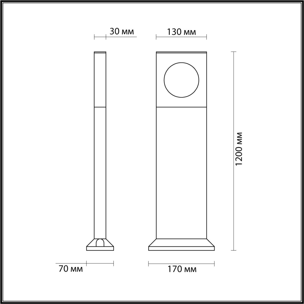 Картинка 6653/10GA NATURE Odeon Light Уличный  светильник 