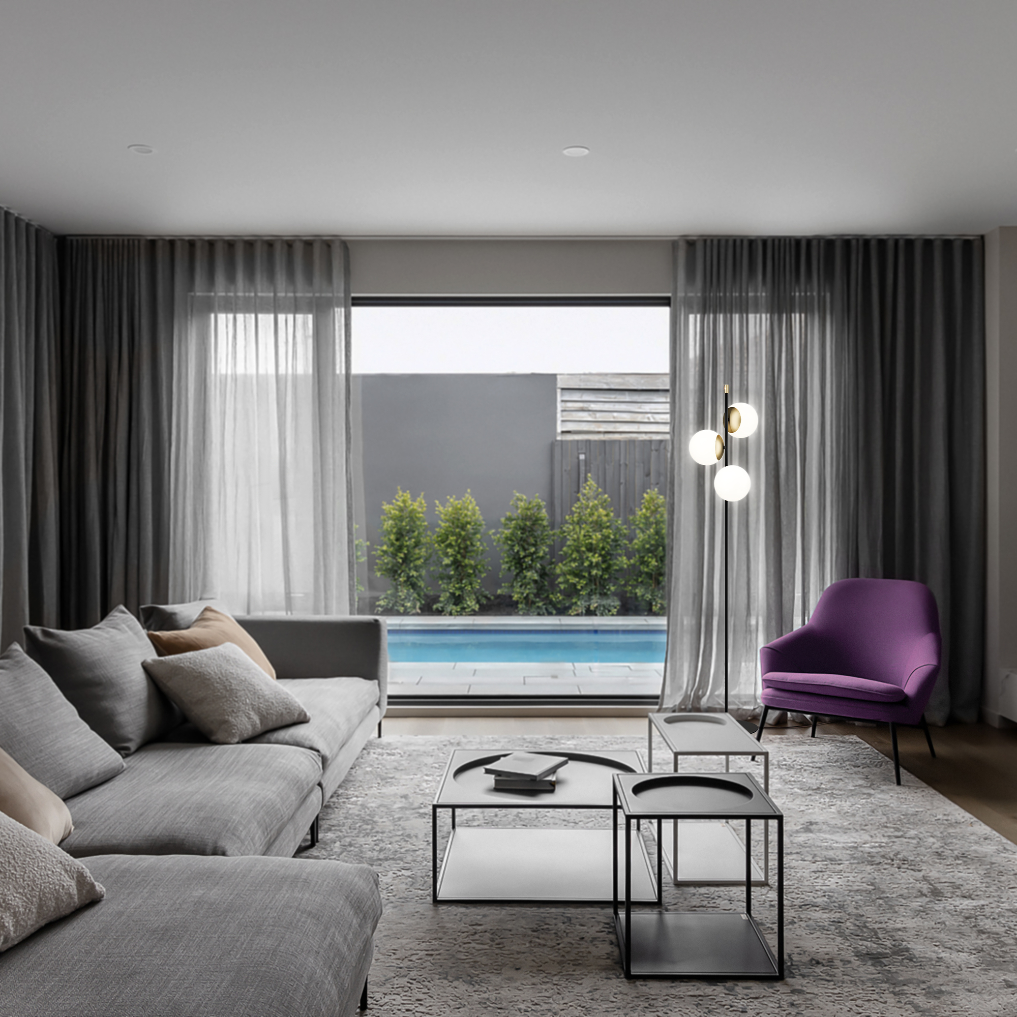 Картинка Торшер Maytoni MOD048FL-03G