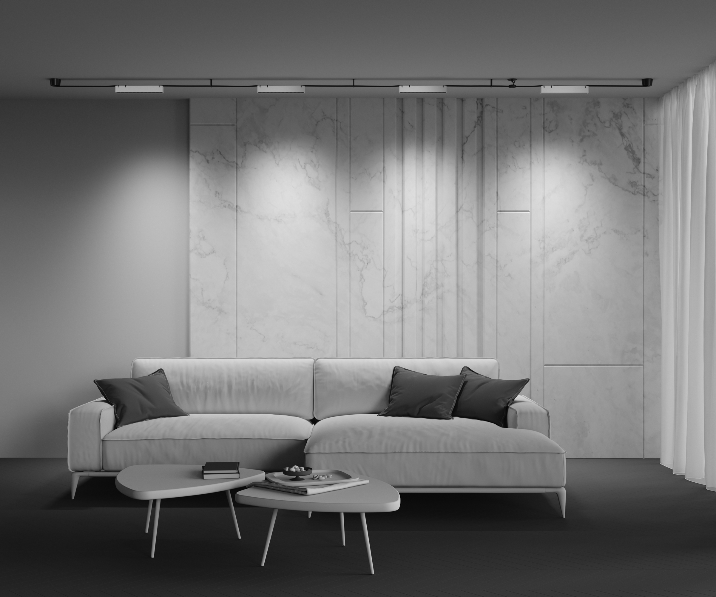 Картинка Потолочный светильник Technical TR128B-12W4K-M-W