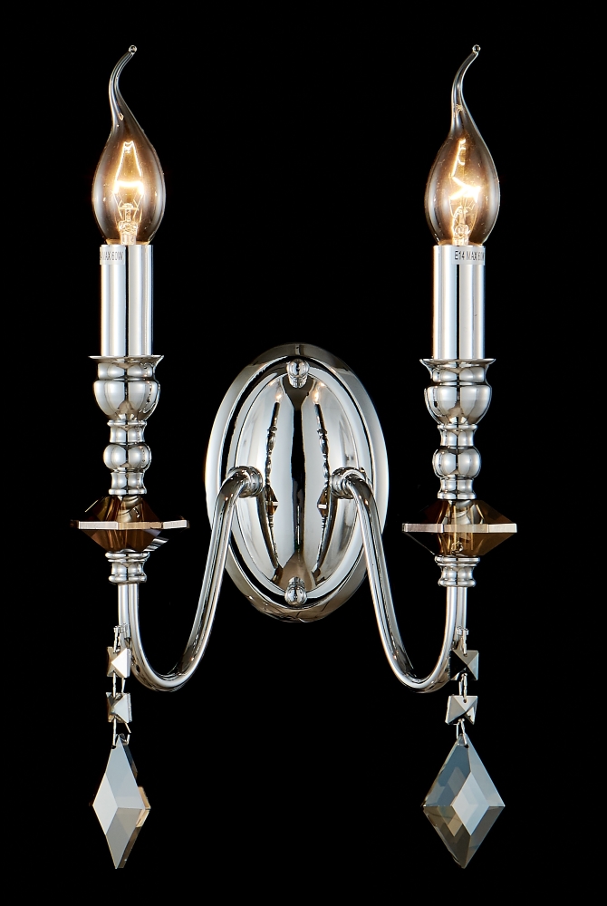 Картинка Бра Crystal Lux MERCEDES AP2 CHROME/SMOKE Crystal Lux 0950/402