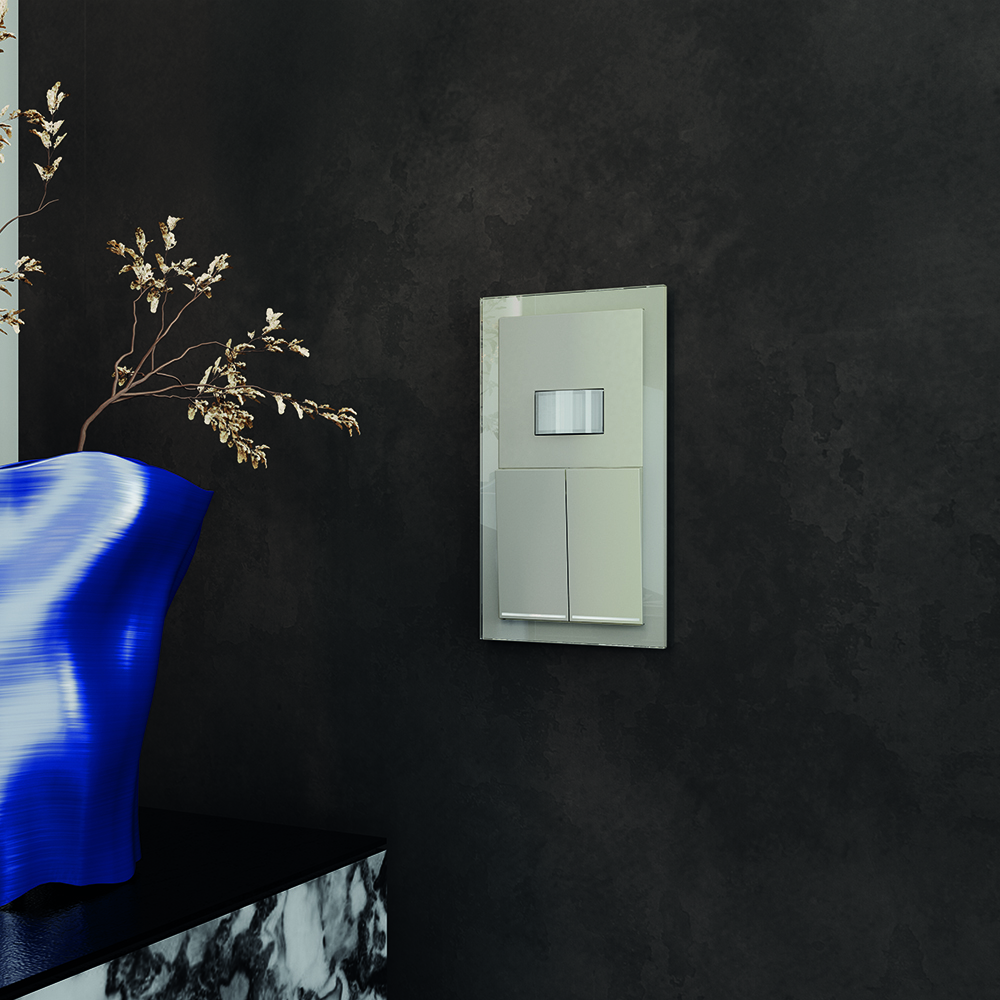 Картинка Датчик движения встраиваемый VOLTUM S70, (шелк) VLS070504