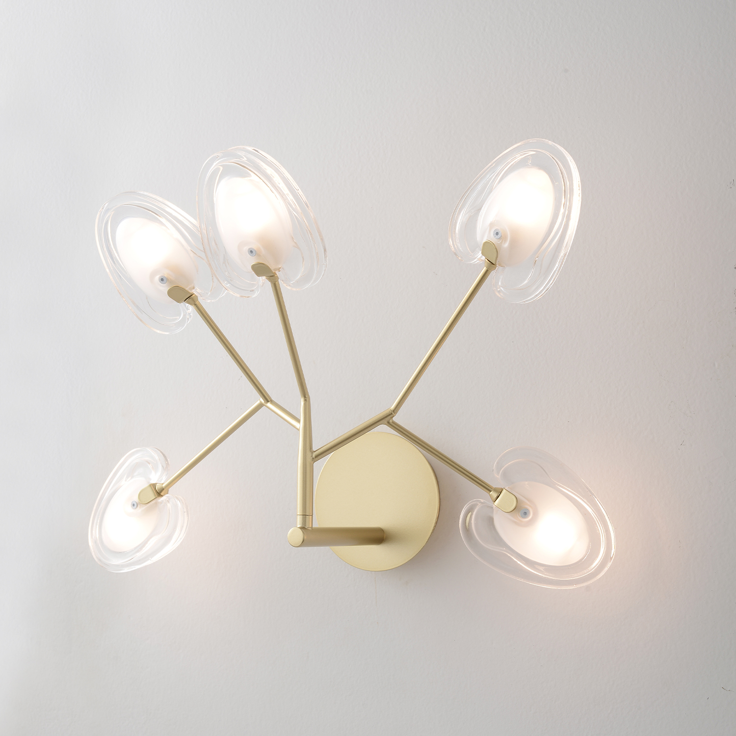 Картинка Бра SOLE AP5 GOLD Crystal Lux 3021/405