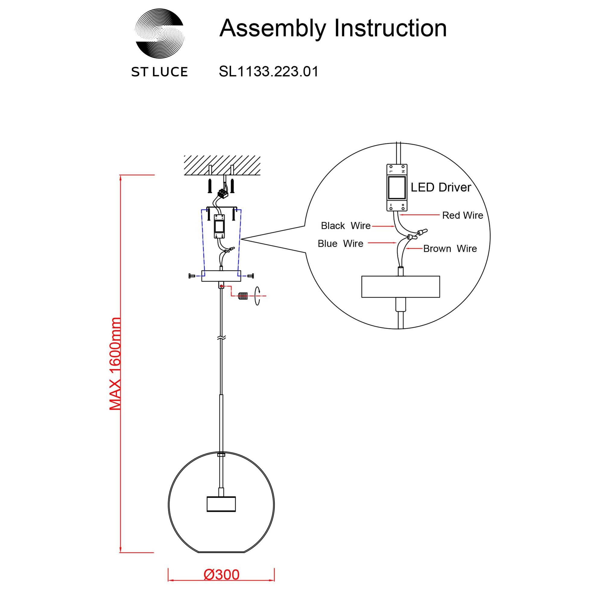 Картинка Подвесной светодиодный светильник ST Luce Bopone SL1133.223.01
