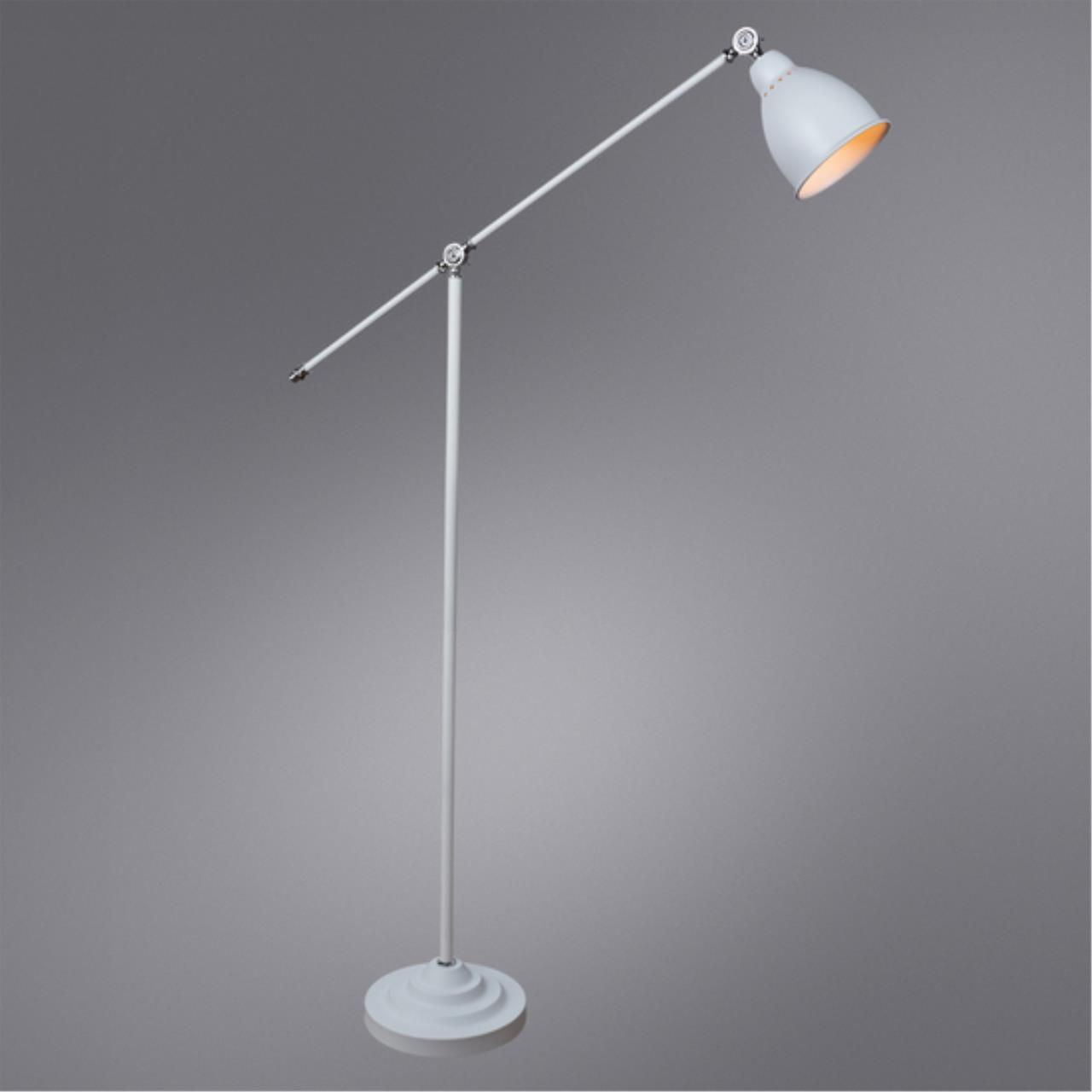 Картинка Торшер Arte Lamp Braccio A2054PN-1WH