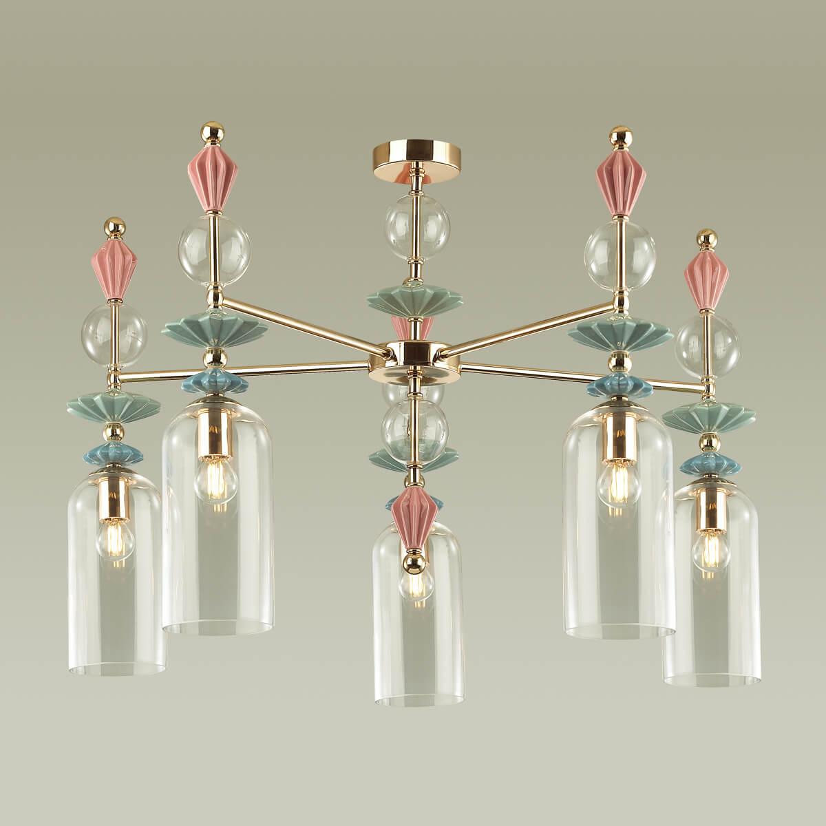 Картинка Подвесная люстра Odeon Light Classic Bizet 4855/5C