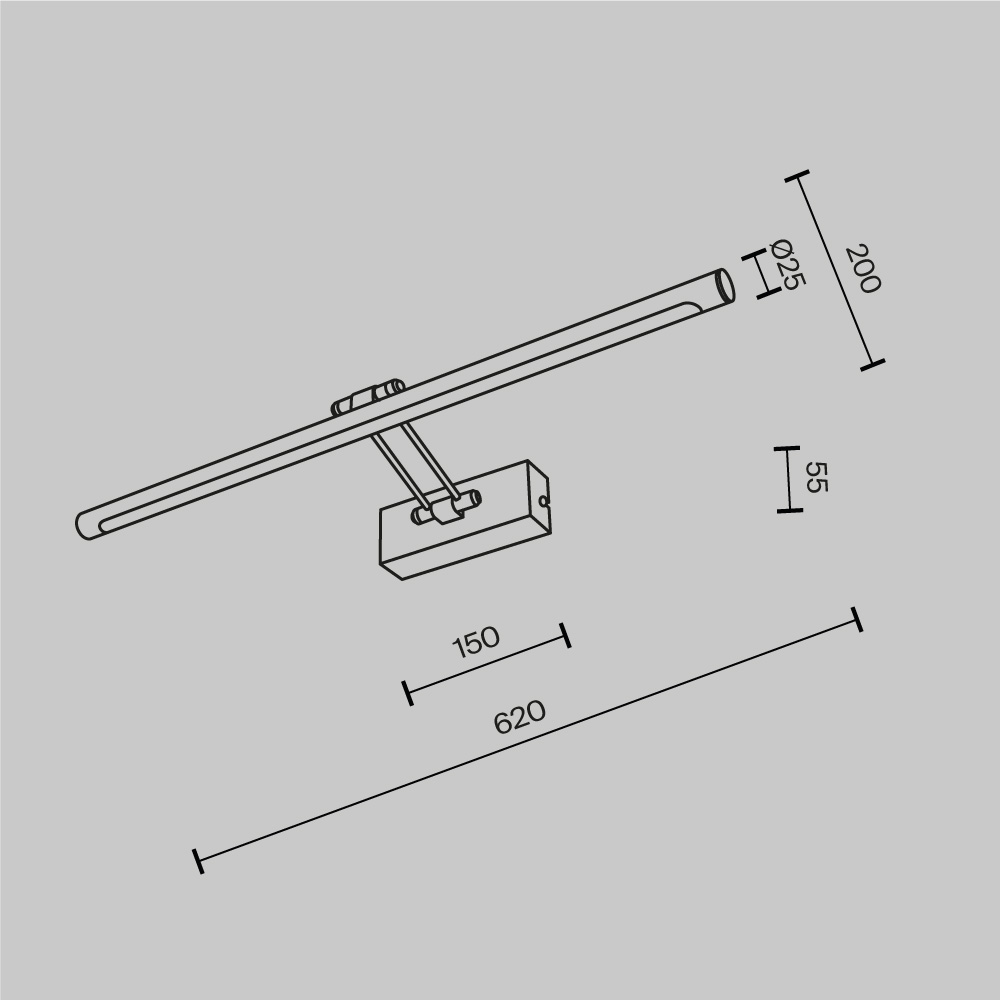 Картинка Подсветка Maytoni MIR267WL-L14CH3K