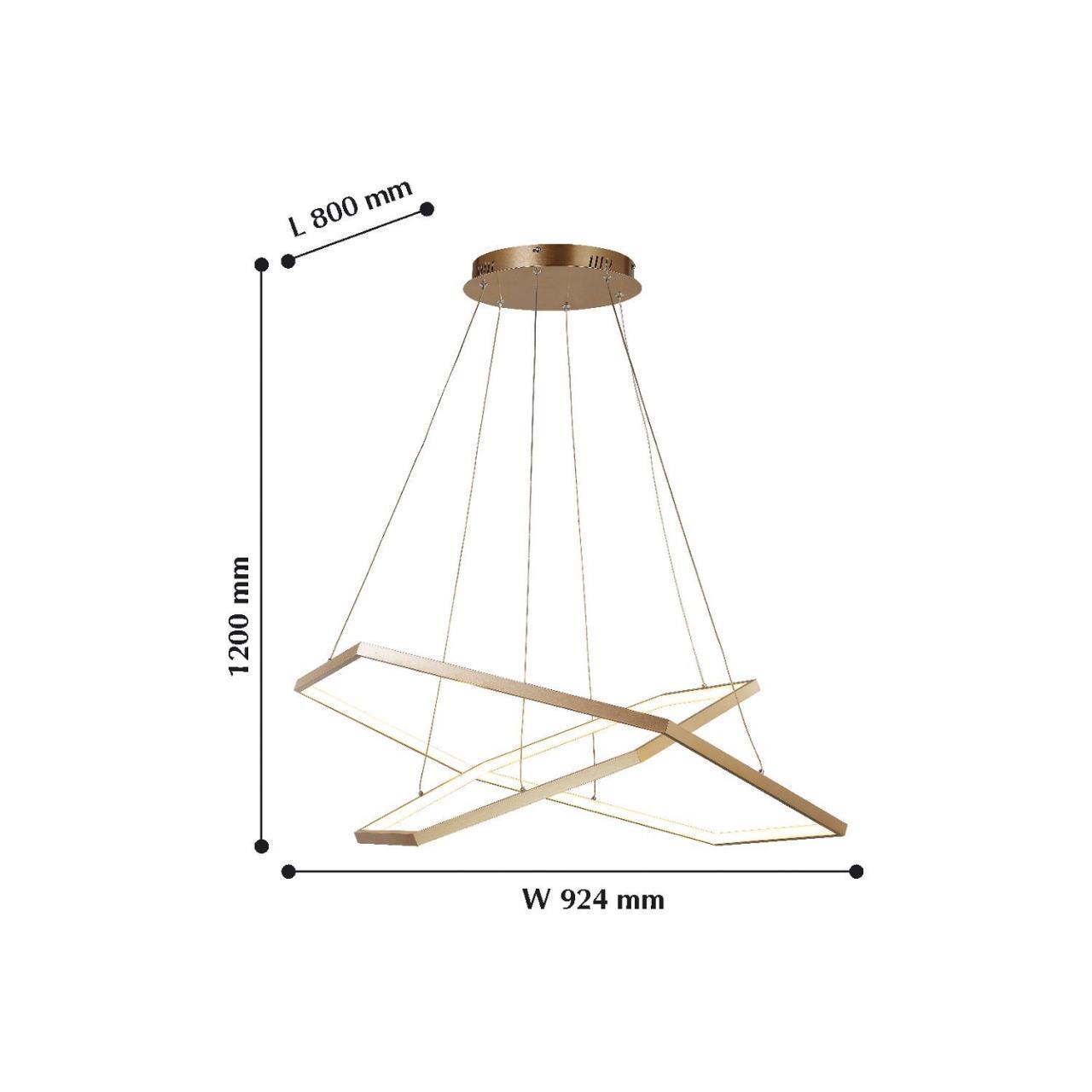 Картинка Подвесной светодиодный светильник Favourite Hexagon 2103-14P