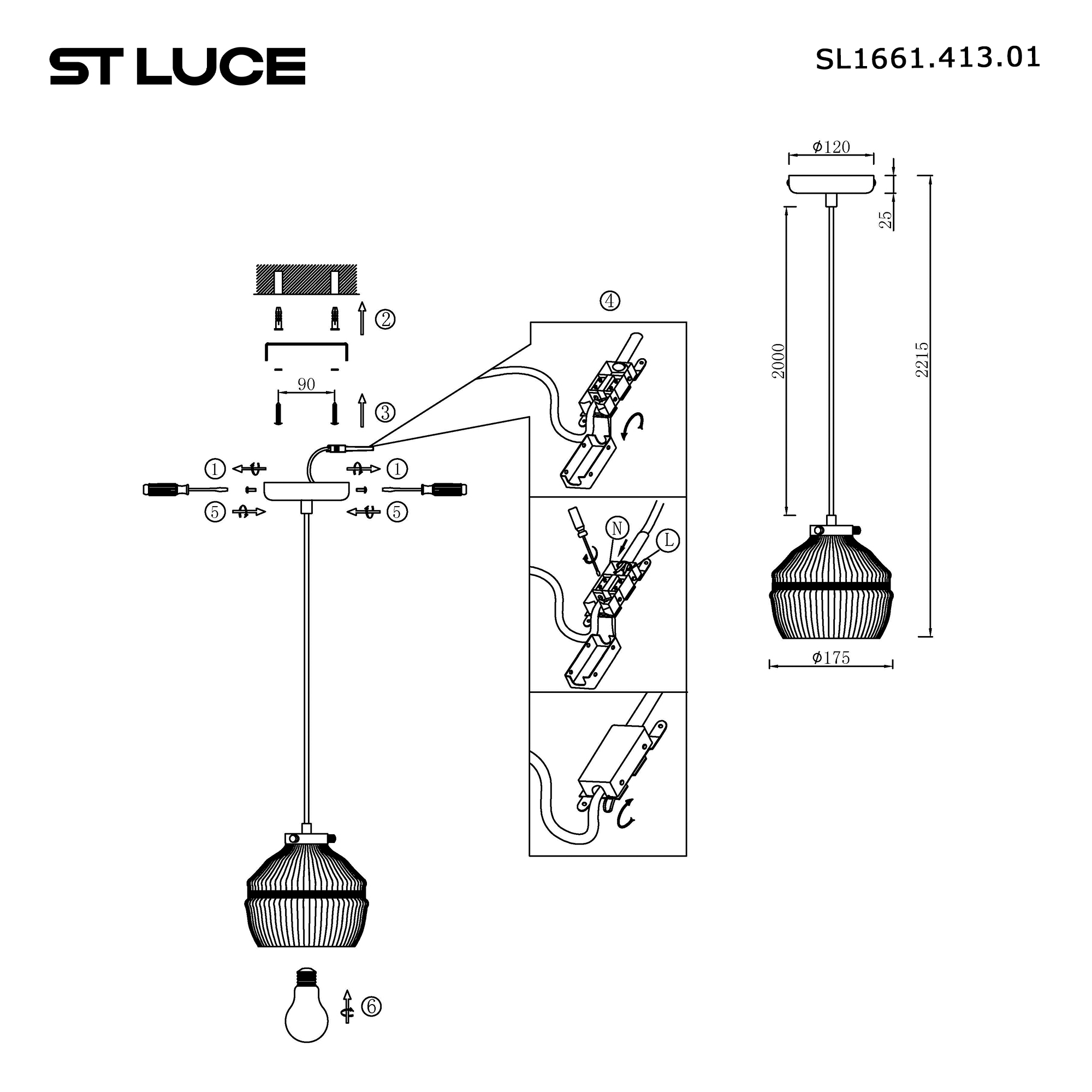 Картинка SL1661.413.01 Светильник подвесной ST-Luce 