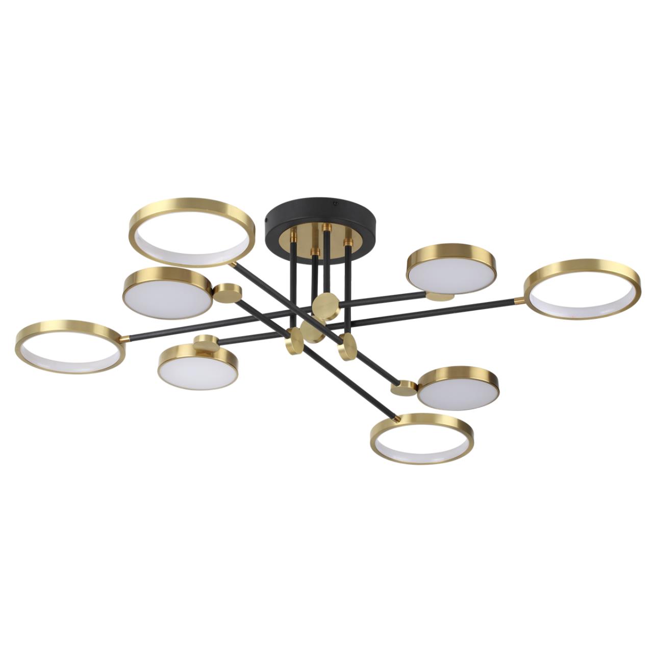 Картинка Потолочная светодиодная люстра Odeon Light Midcent Denzel 4320/75CL