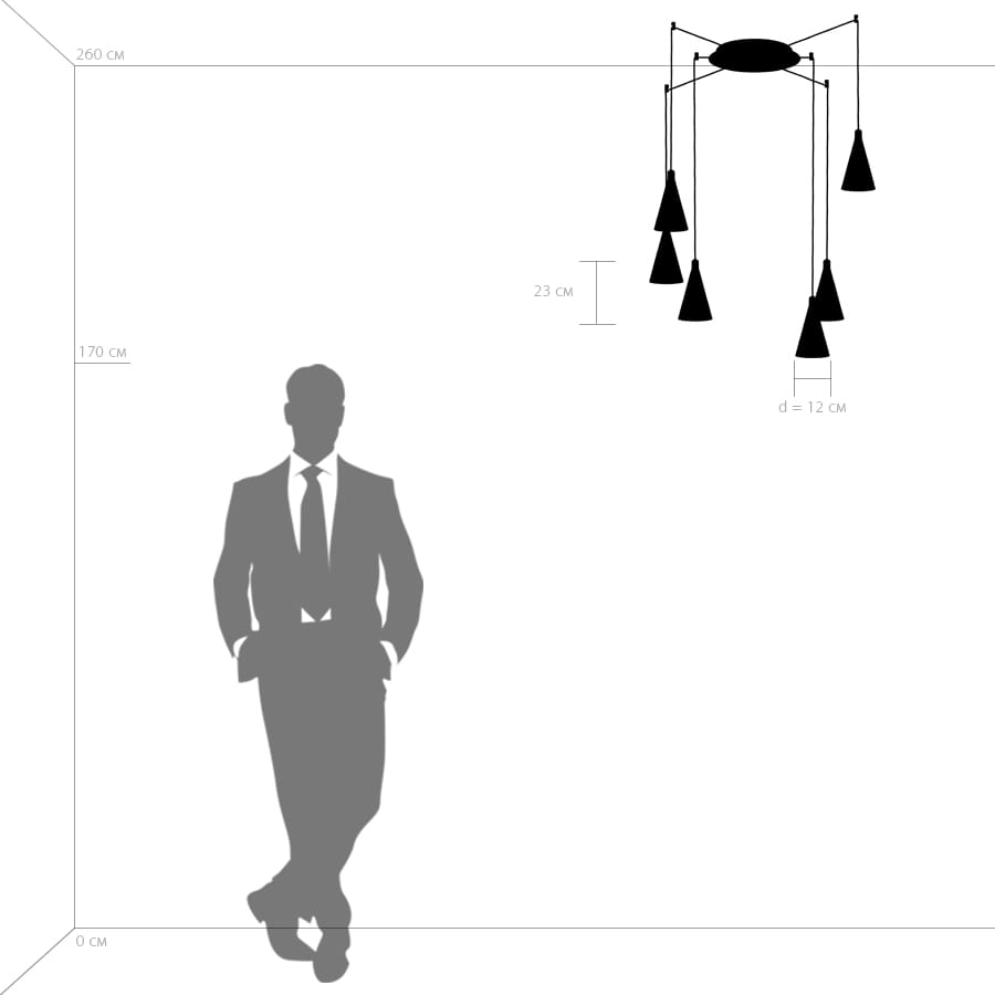 Картинка Подвесная люстра Lightstar Cone 757066