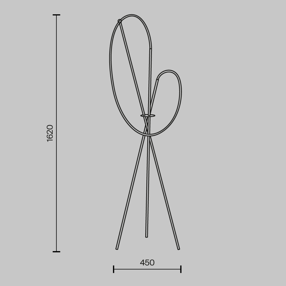 Картинка Напольный светильник (торшер) Maytoni MOD369FL-L36BS3K
