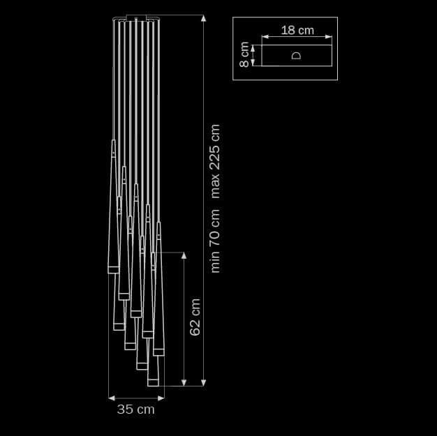 Картинка Подвесная люстра Lightstar Meta Duovo 807086