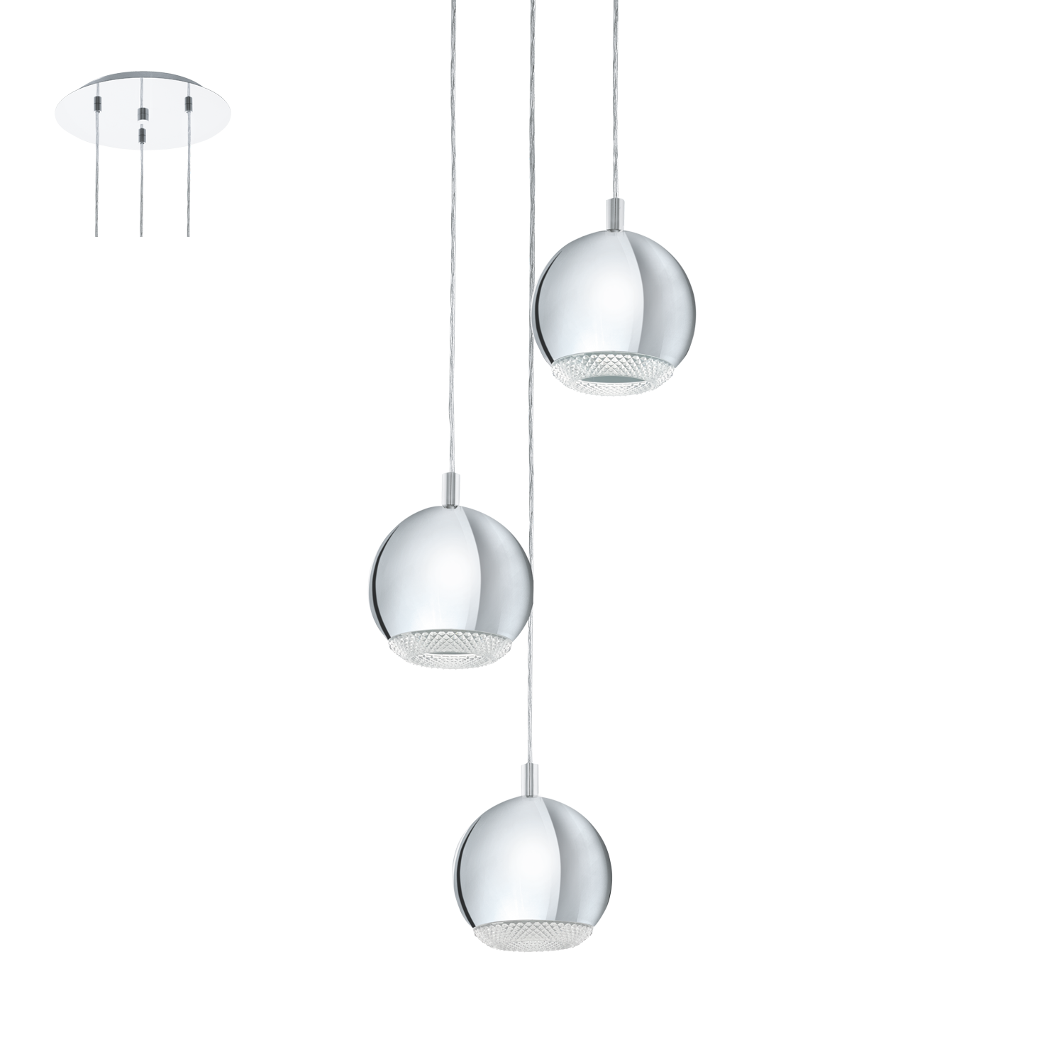 Картинка Подвесная светодиодная люстра Eglo Conessa 95913