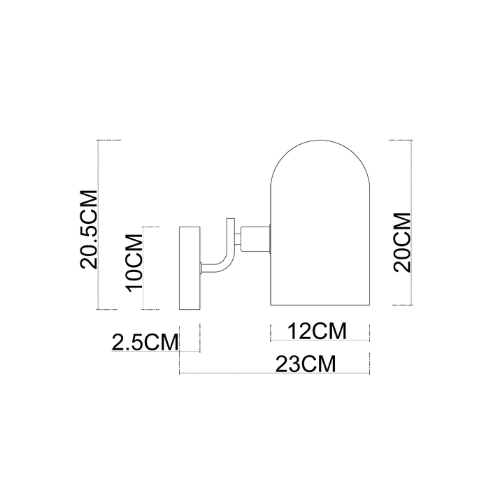 Картинка Настенный светильник Arte Lamp CASSEL A5454AP-1PB