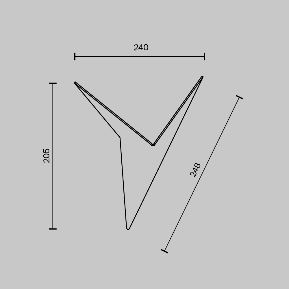 Картинка Настенный светодиодный светильник Maytoni Trame C808WL-L3W