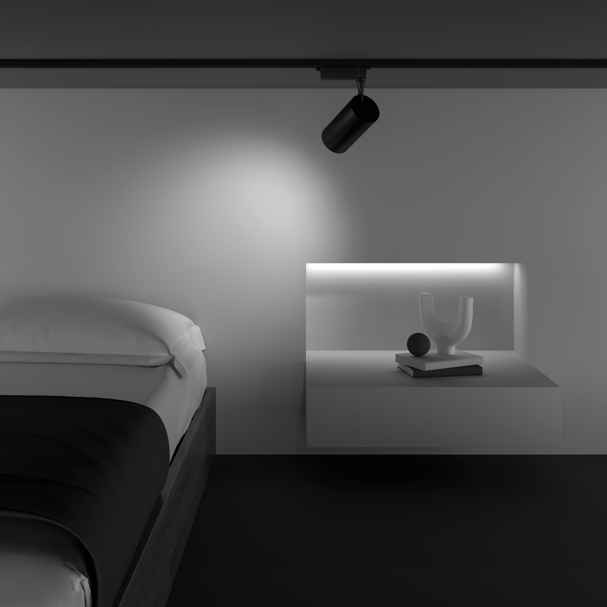 Картинка Трековый светильник Technical TR003-1-36W4K-W-B