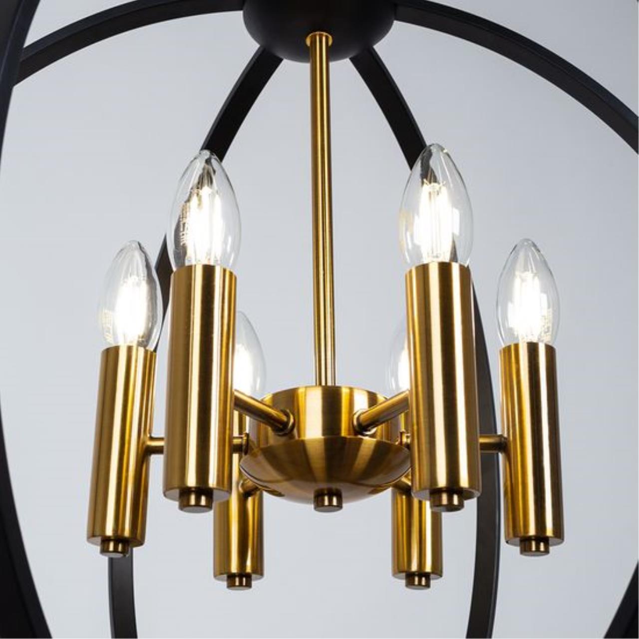 Картинка Подвесной светильник Arte Lamp CASTULA A7013SP-6BK