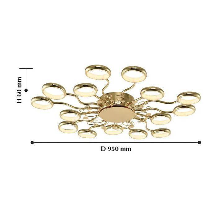 Картинка Потолочная светодиодная люстра Favourite Dominium 2321-15C