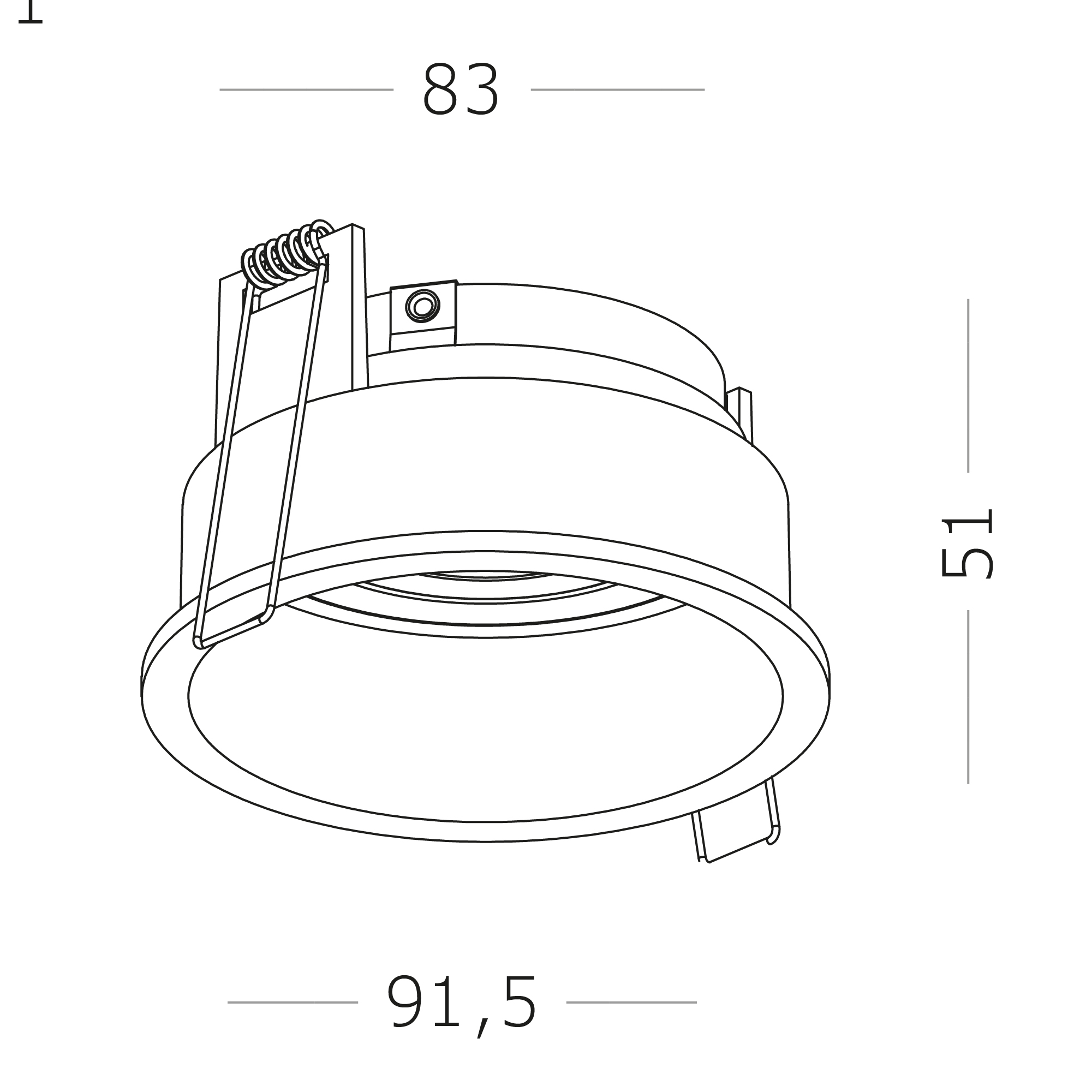 Картинка ST261.508.01 Св-к встр.  Без ламп