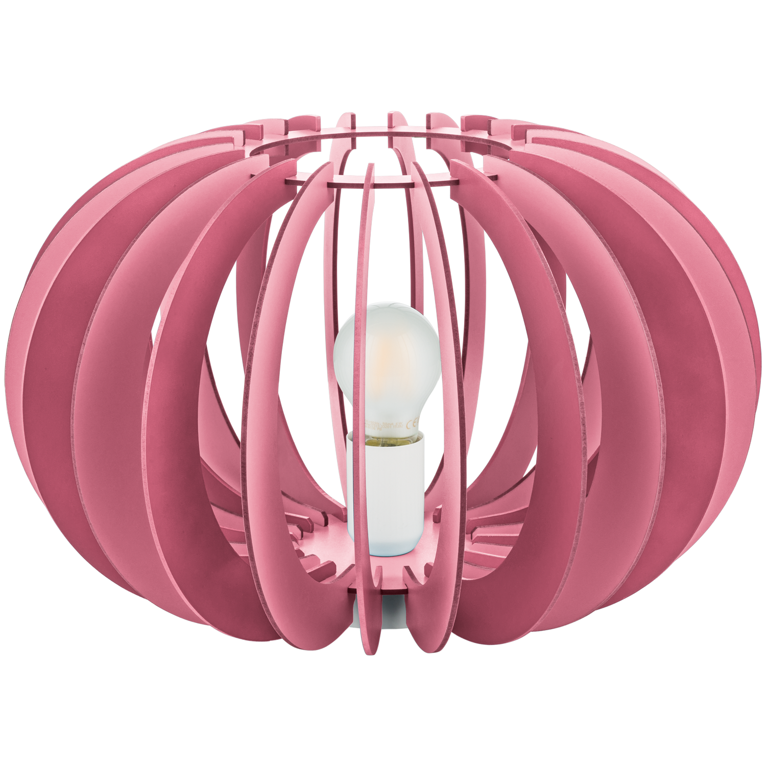 Картинка Светильник потолочный FABELLA, сталь, дерево  1 E27 PINK