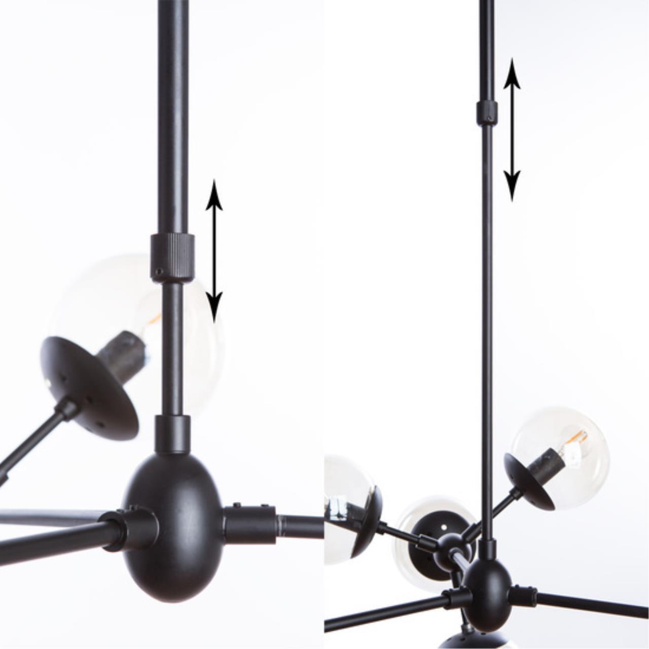 Картинка Подвесная люстра Arte Lamp BOLLA A1664SP-12BK