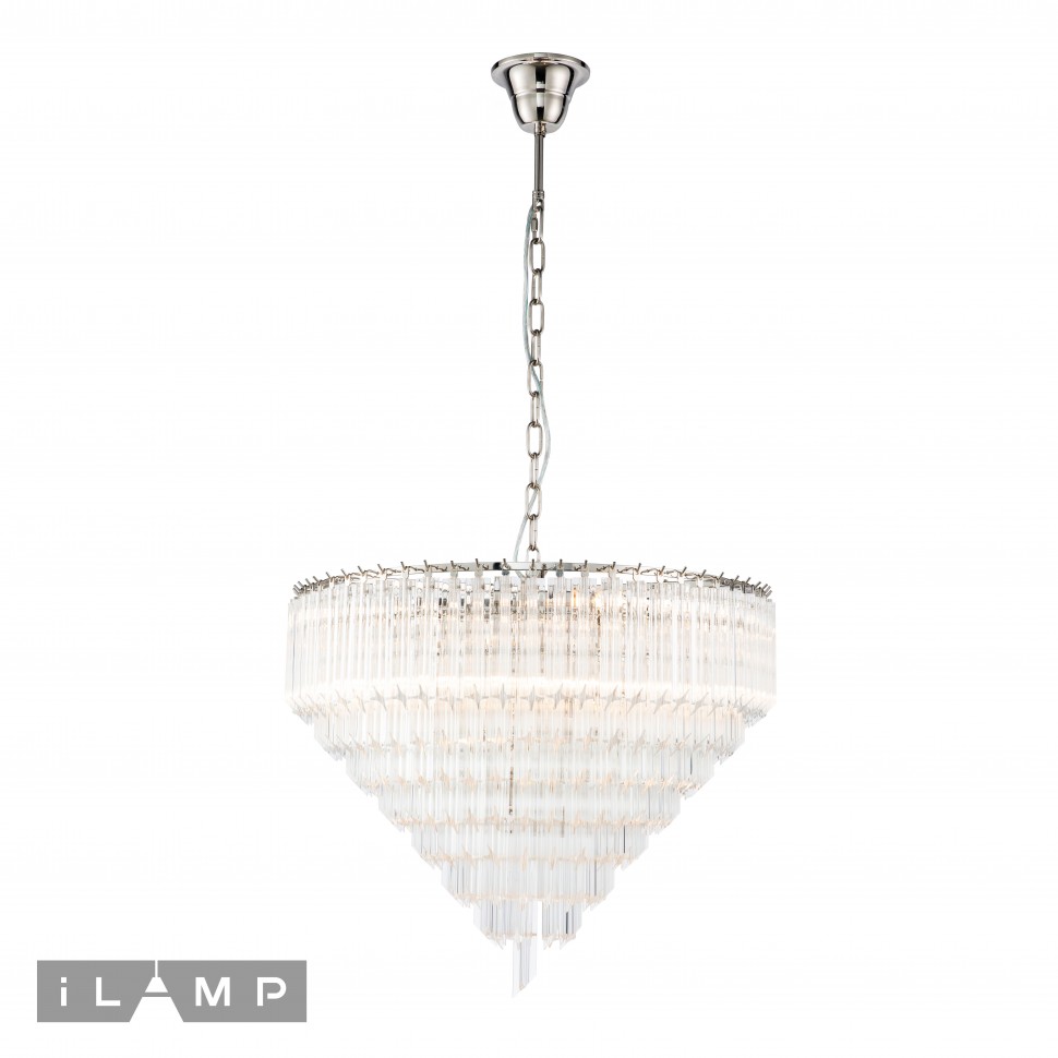 люстры подвесная люстра ilamp manhattan 051d-6 nickel, доставка по Казахстану 