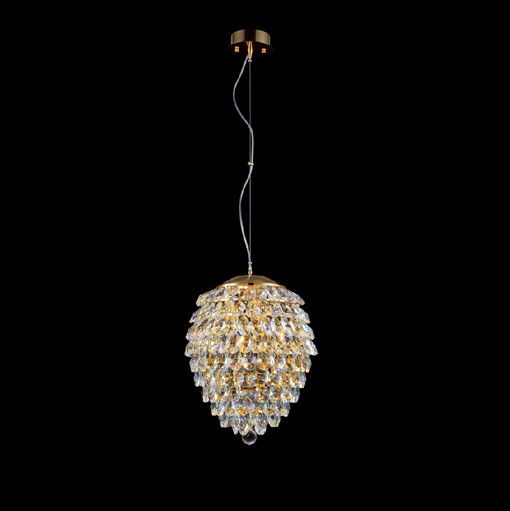 Картинка Светильник подвесной Crystal Lux CHARME SP4 GOLD/TRANSPARENT Crystal Lux 1374/204