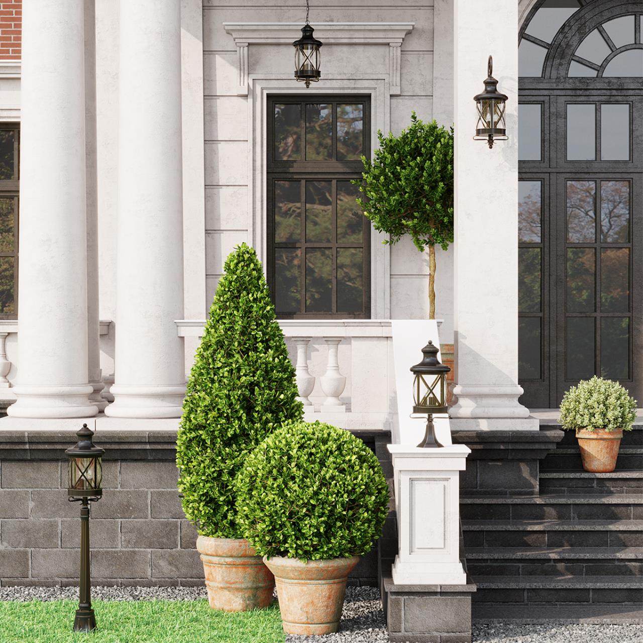 Картинка Уличный светильник Odeon Light Nature Sation 4045/3F