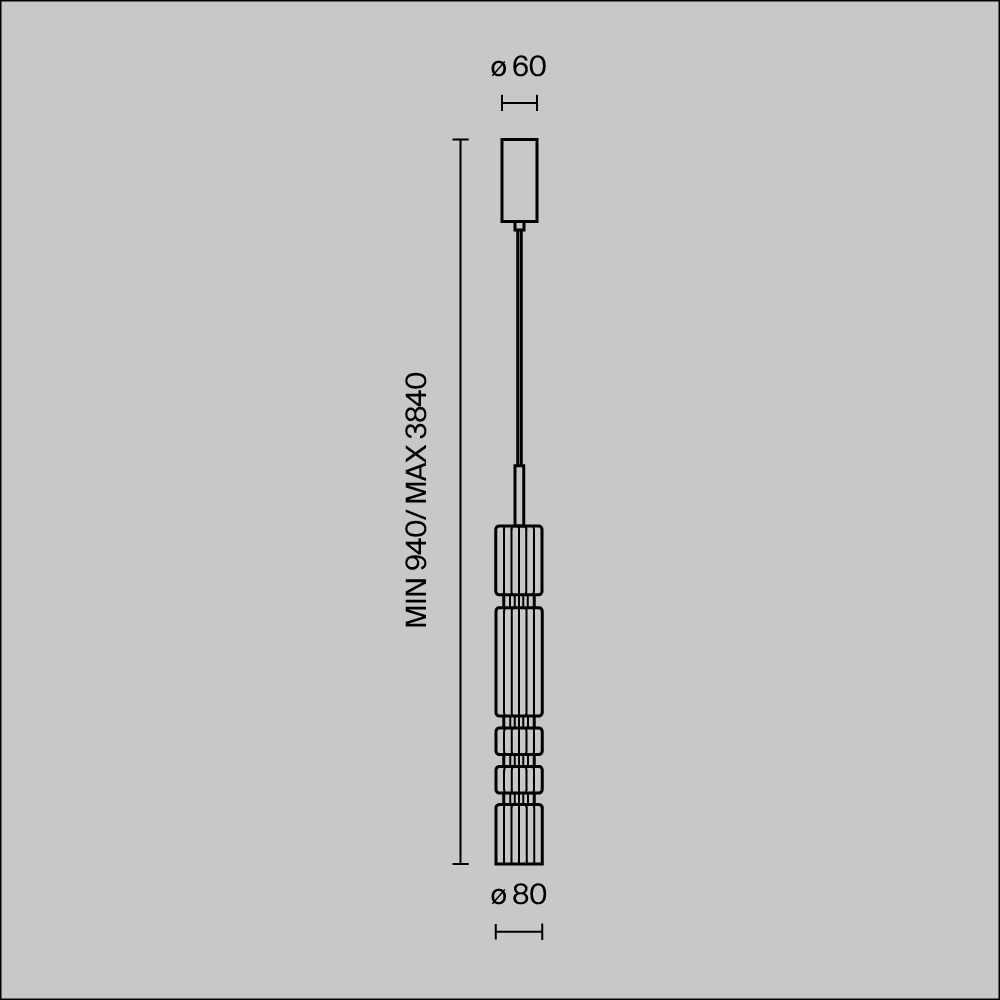Картинка Подвесной светильник Maytoni MOD272PL-L12BS3K