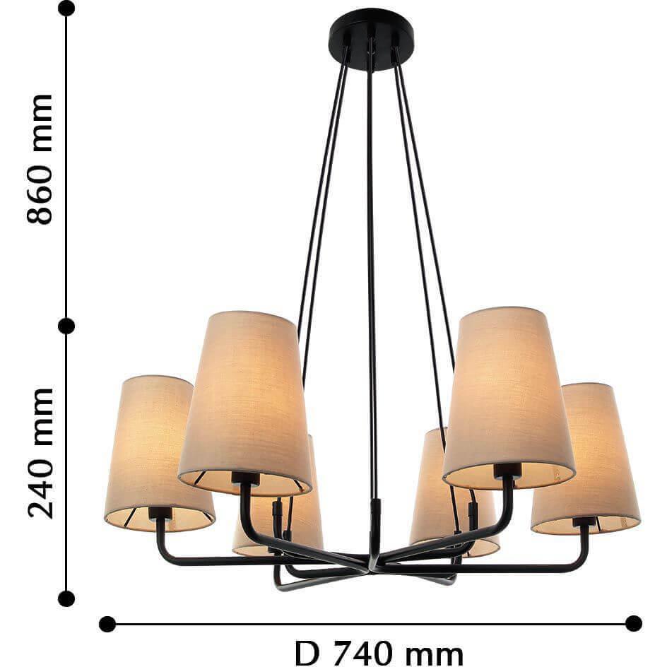 Картинка Подвесная люстра Favourite Pfefferling 2364-6P