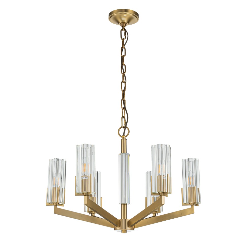 Картинка Подвесная люстра Belfast Malone 6035-6 BR CL