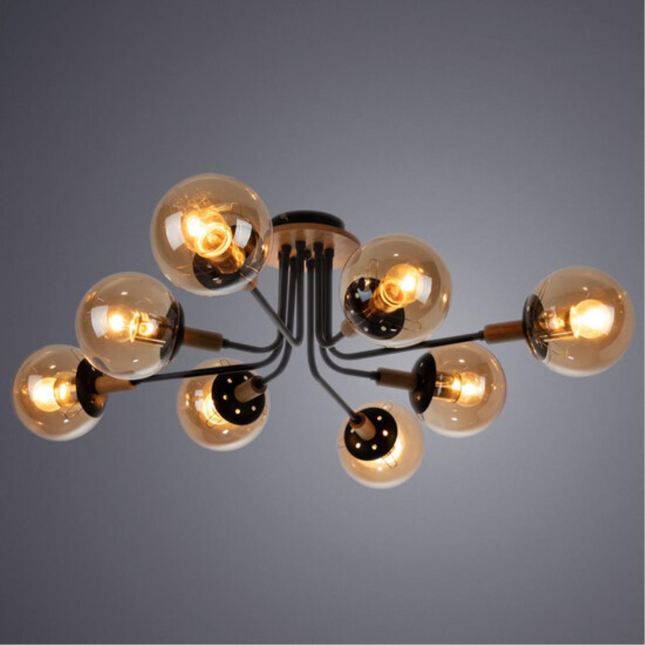 Картинка Потолочная люстра Arte Lamp Oxford A2716PL-8BK