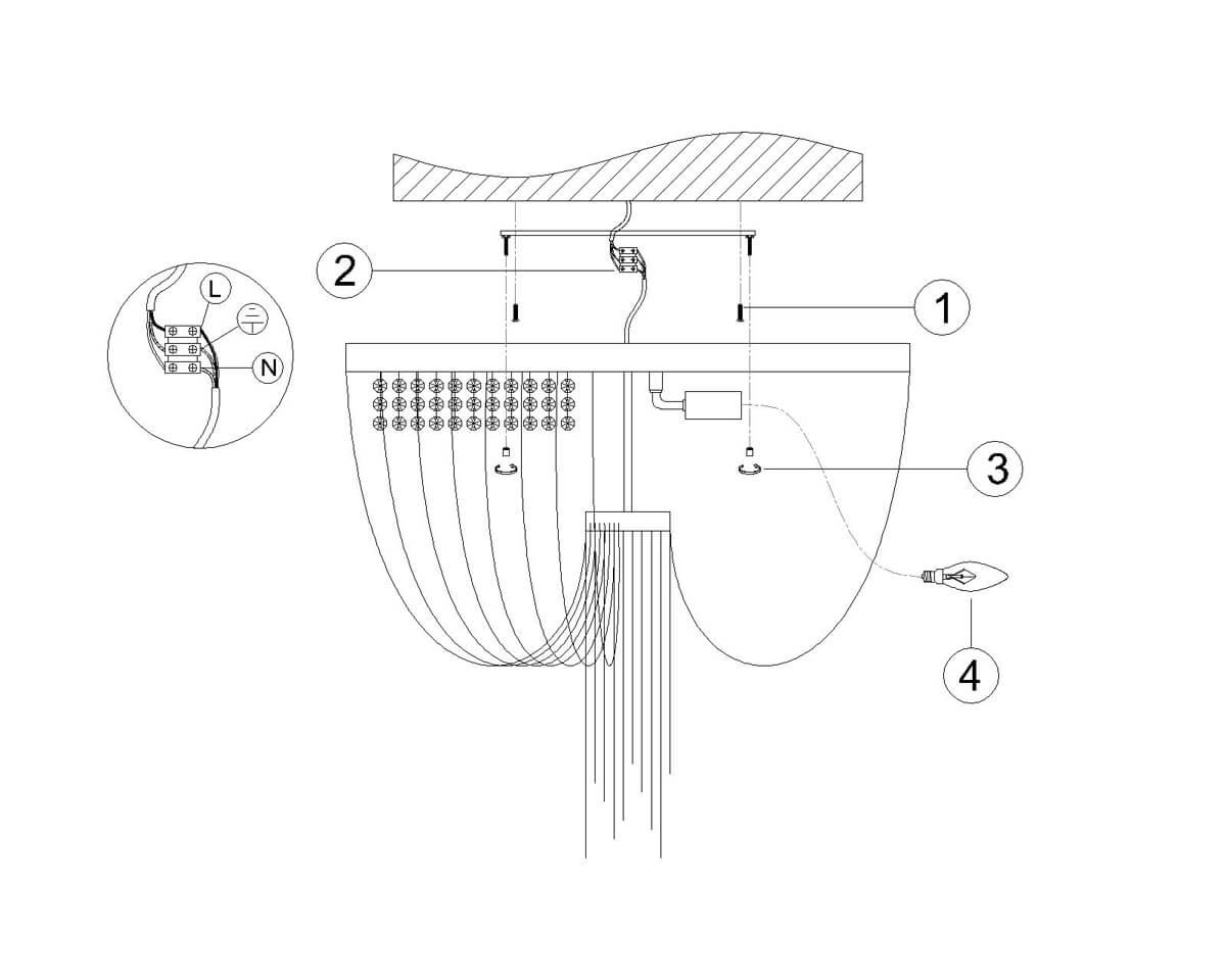 Картинка Потолочная люстра Favourite Chainomatic 1088-6U