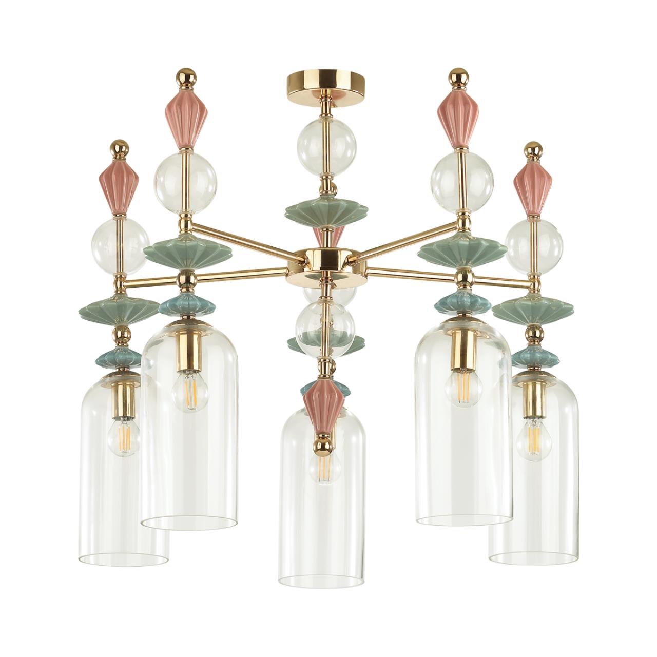 Картинка Подвесная люстра Odeon Light Classic Bizet 4855/5C