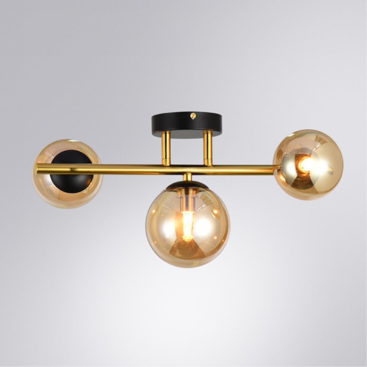 Картинка Настенно-потолочный светильник Arte Lamp GEMINI A2243PL-3PB