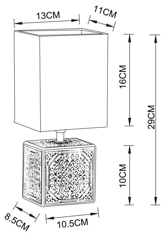 Картинка Настольная лампа Arte Lamp Fiori A4429LT-1BA