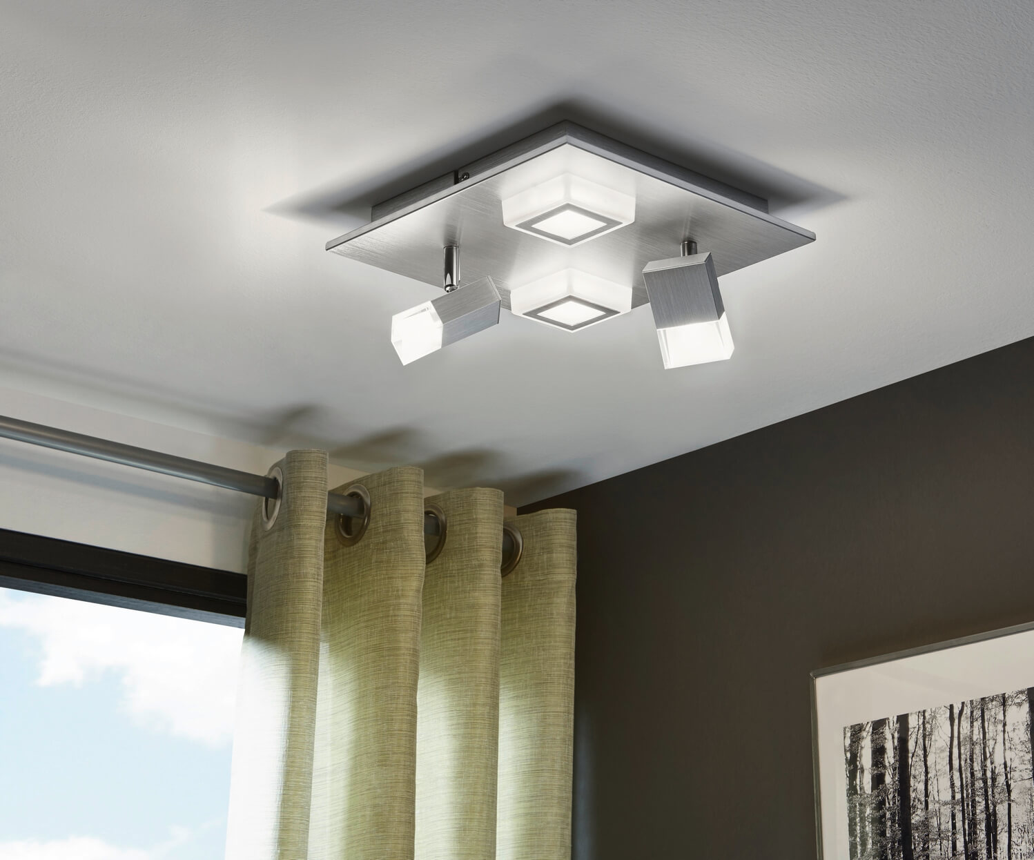 Картинка 49996 Светильник подвесной ALLERBY, сталь HL/1 E27 SCHWARZ