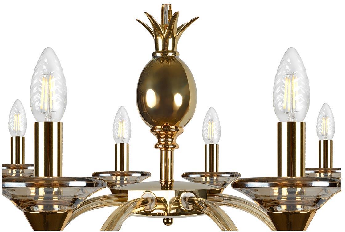 Картинка Подвесная люстра iLamp Flo YT2049-8 GD+COG