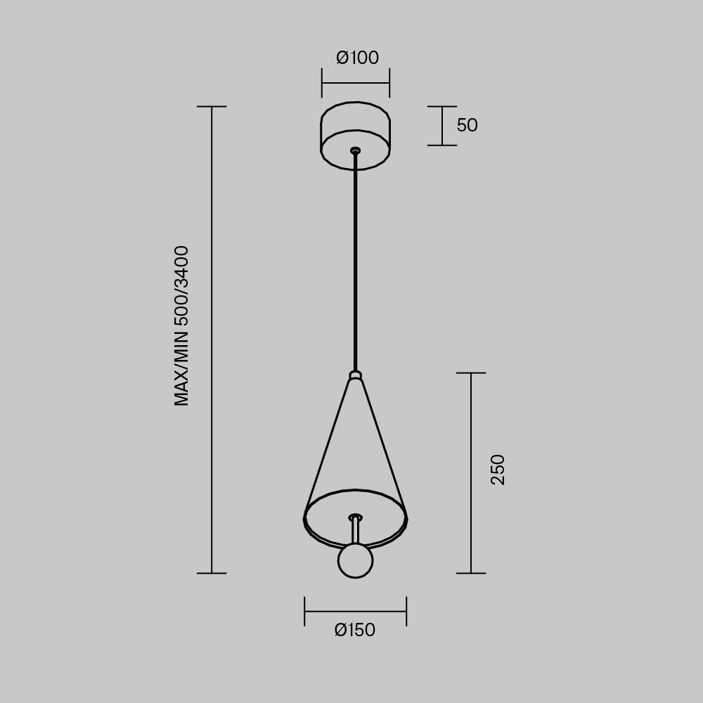 Картинка Подвесной светильник Maytoni MOD534PL-L11B3K BELL