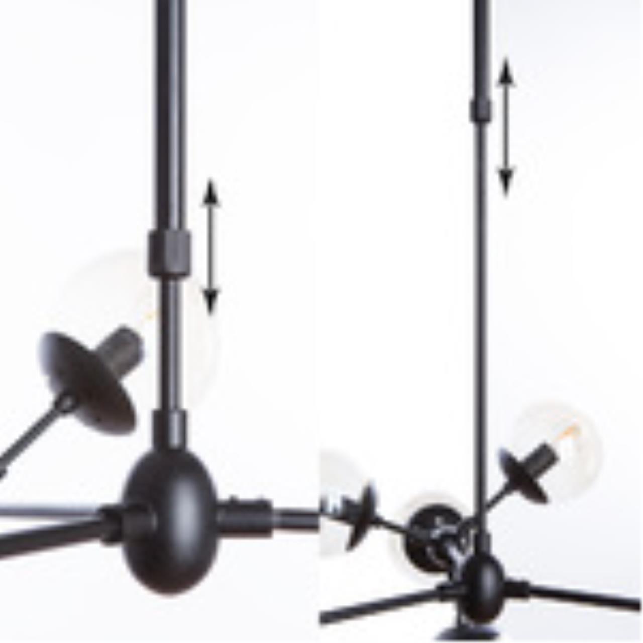 Картинка Подвесная люстра Arte Lamp BOLLA A1664SP-12BK