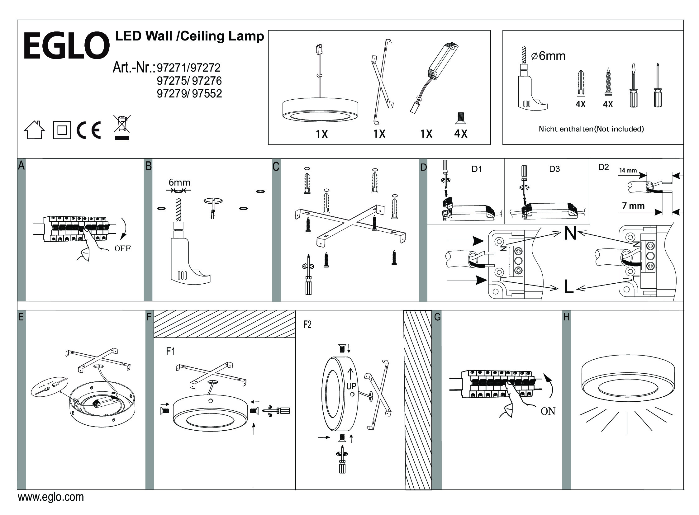 Картинка Потолочный светодиодный светильник Eglo Fueva 1 97275