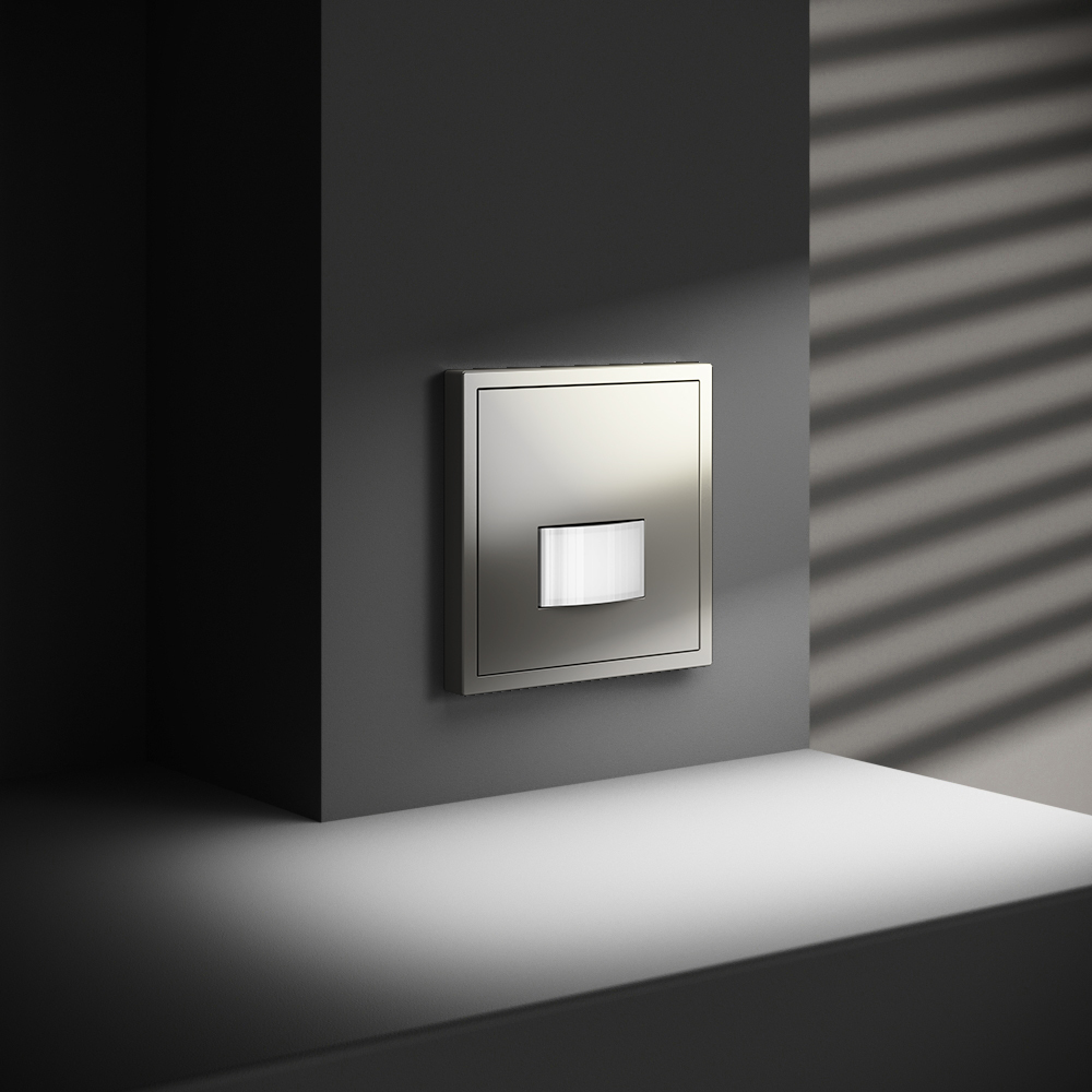 Картинка Датчик движения встраиваемый VOLTUM S70, (шелк) VLS070504