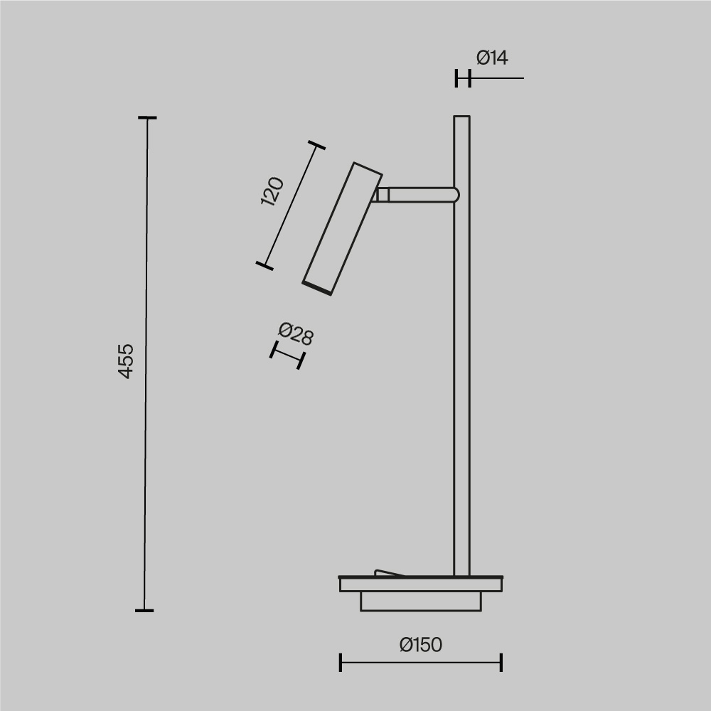 Картинка Настольная лампа Maytoni Estudo Z010TL-L8B3K
