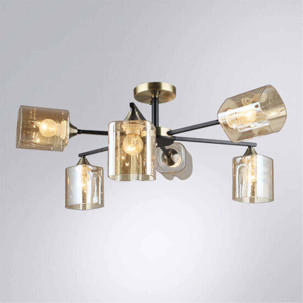 Картинка Потолочная люстра Arte Lamp MERCI A4185PL-6BK