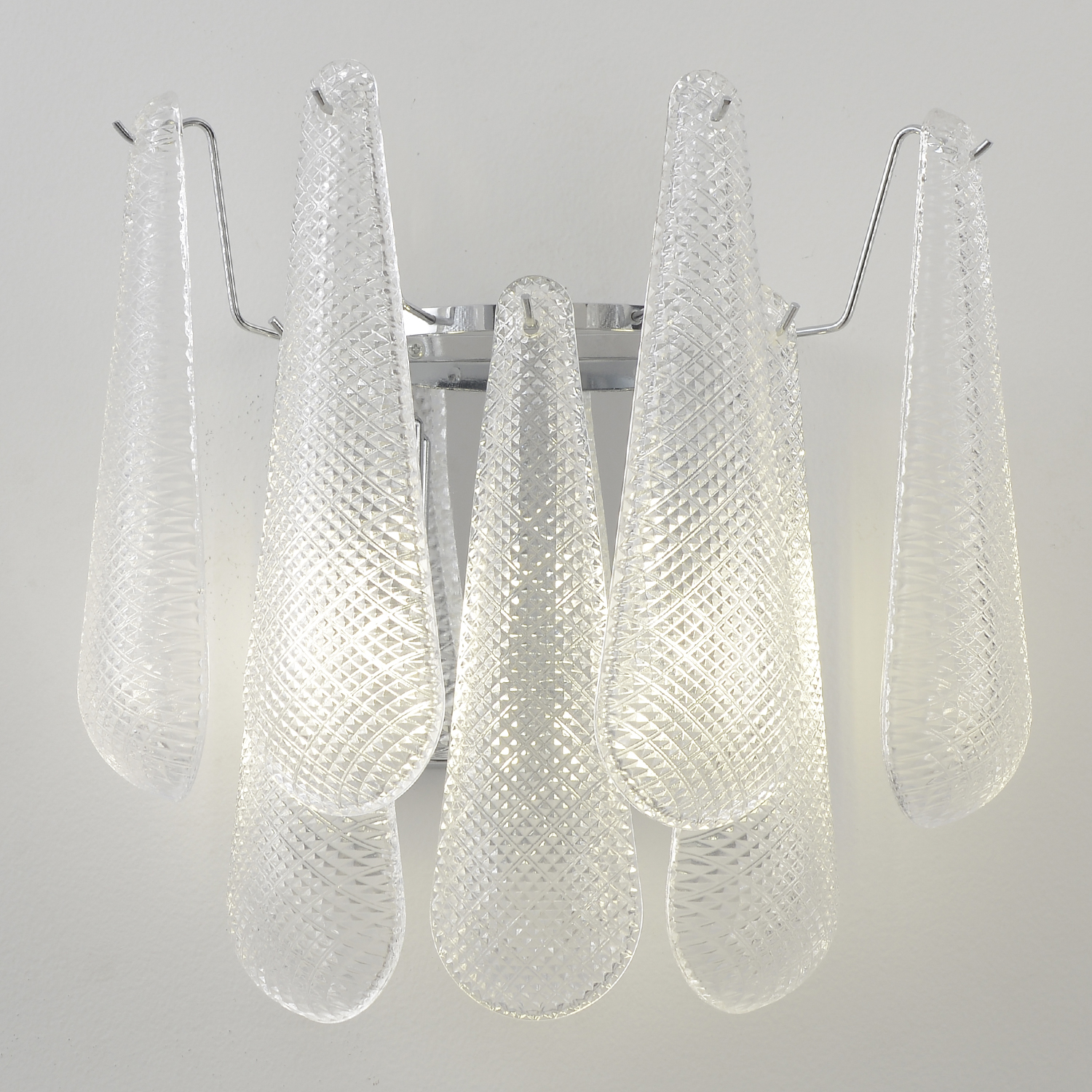 Картинка Настенный светильник FONTAIN AP2 CHROME Crystal Lux 1803/402