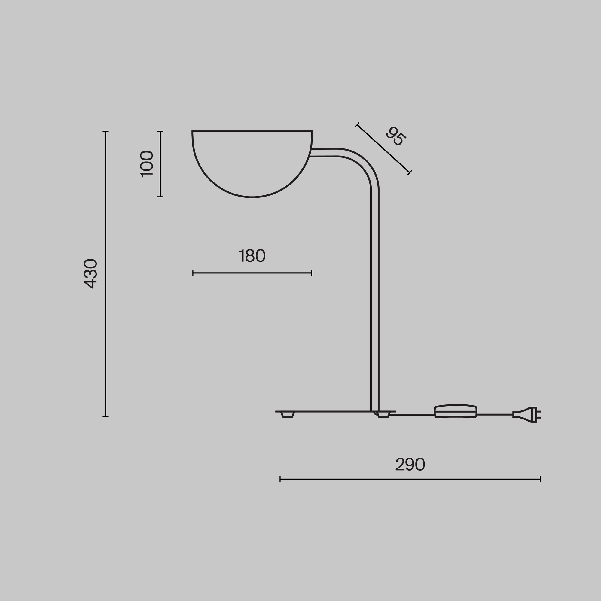 Картинка Настольная лампа Technical MOD126TL-01B