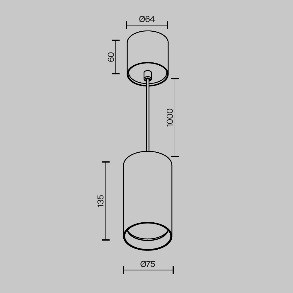 Картинка Подвесной светильник Technical P100PL-20W3K-W Vol