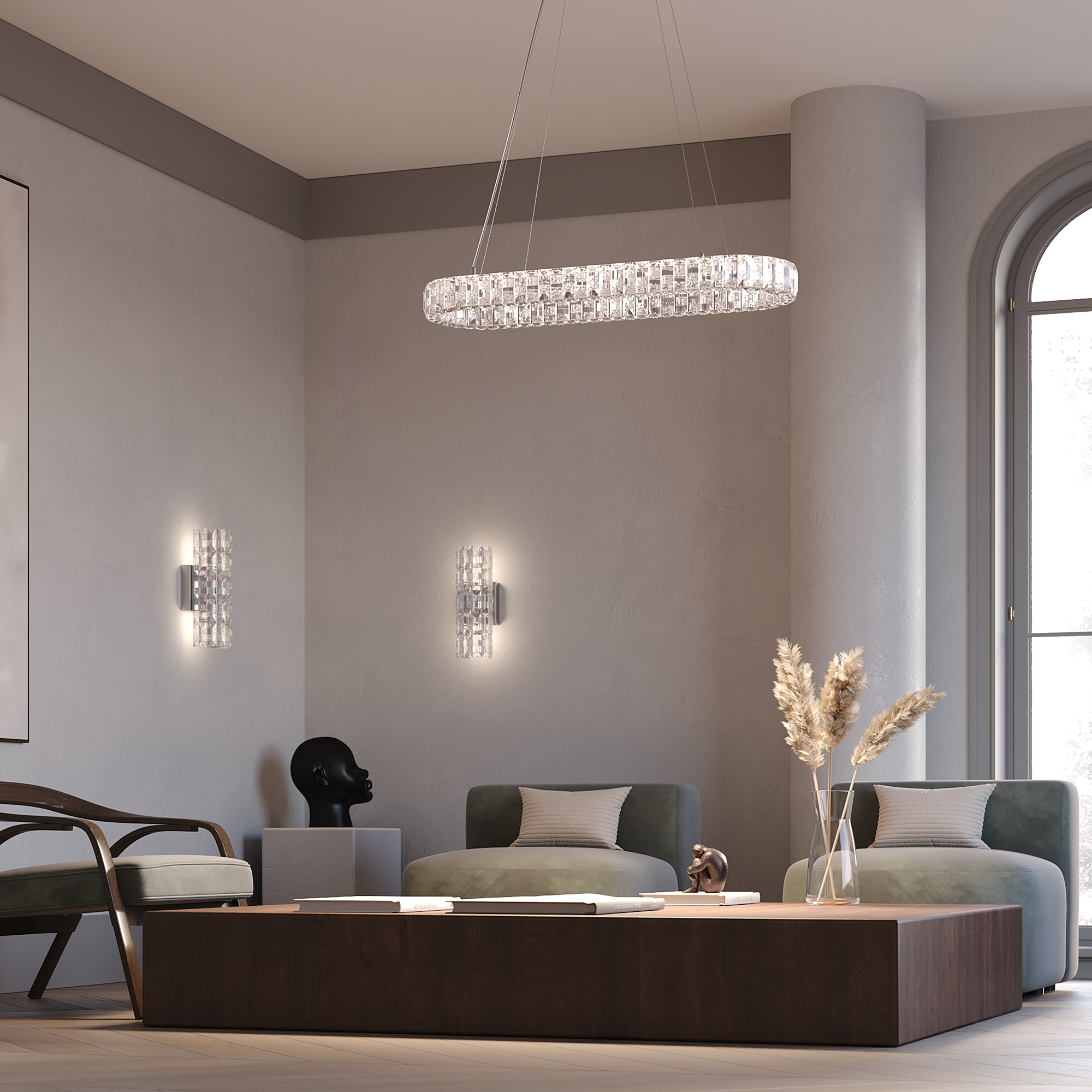 Картинка Подвесной светильник Maytoni MOD335PL-L35CH3K Castello